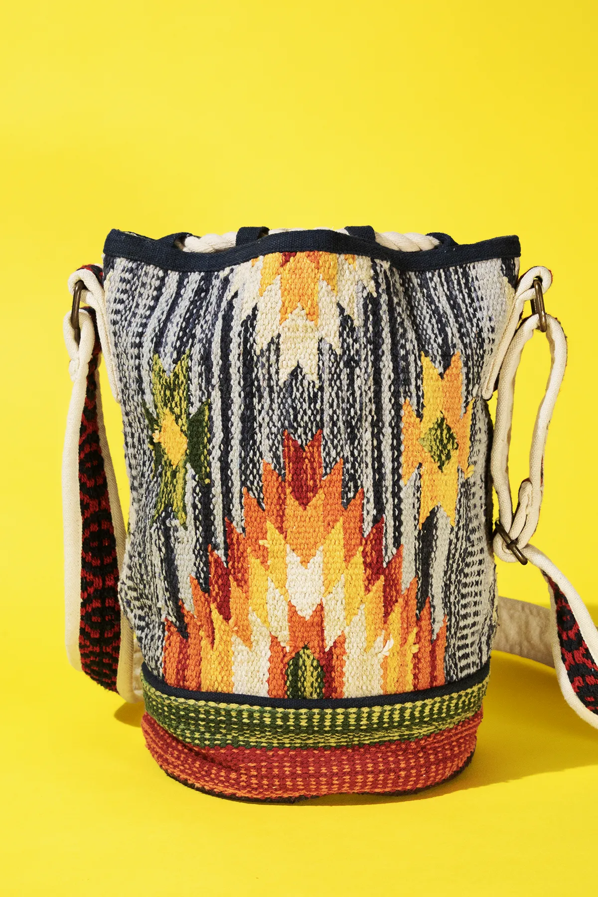 Denim Tassel Crossbody