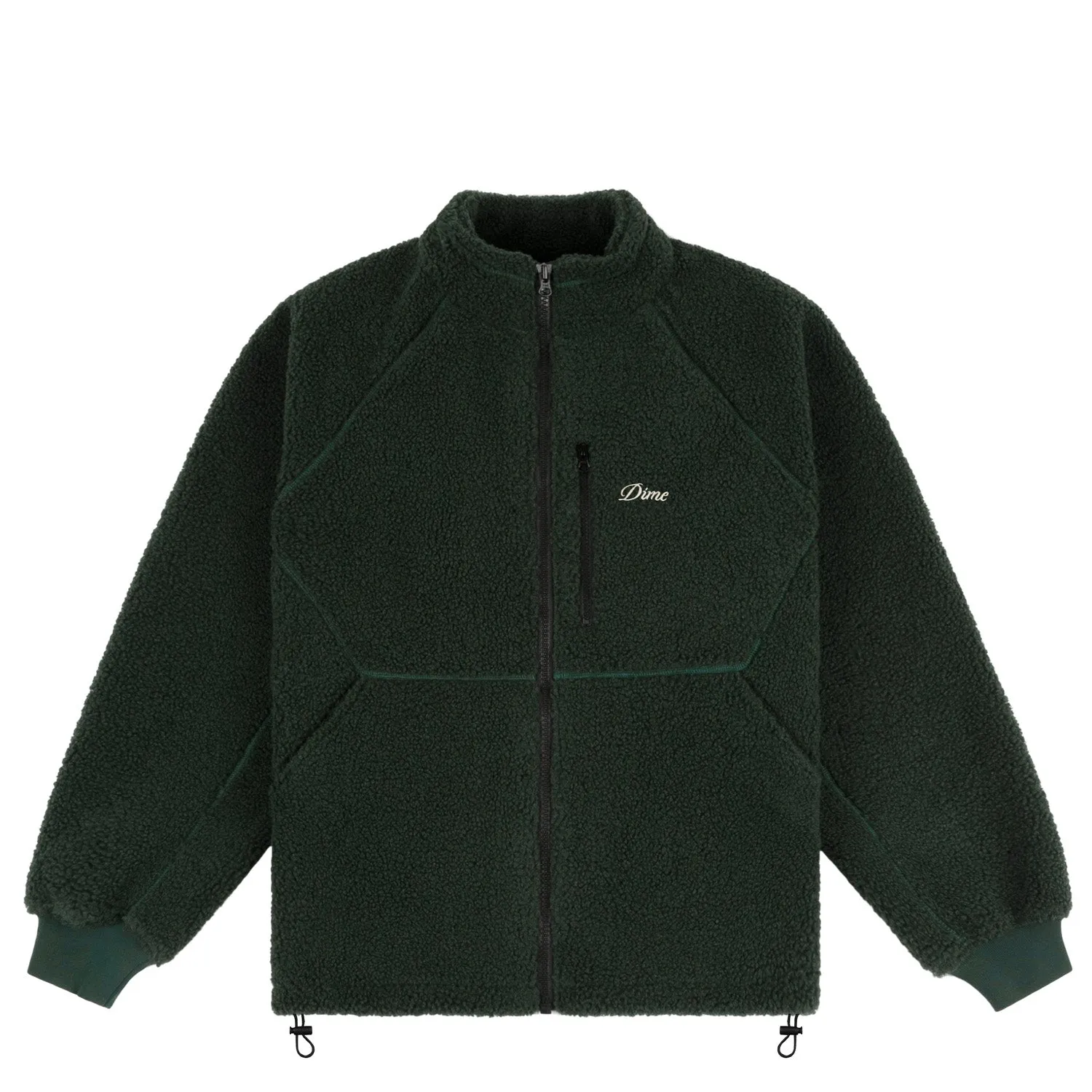 Dime Men Polar Fleece Sherpa Zip Forest