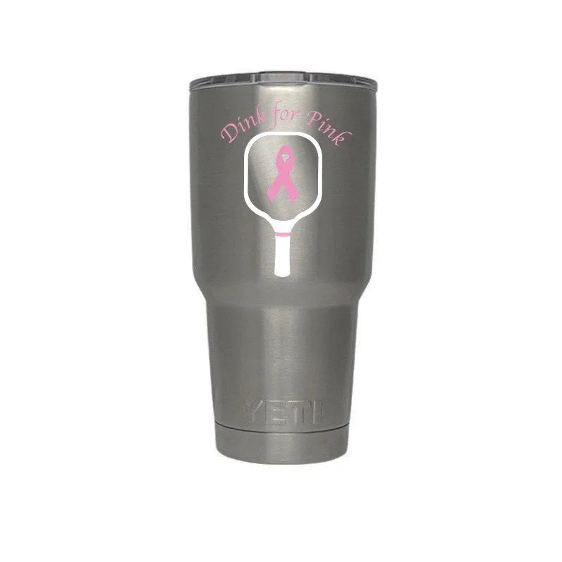 Dink for Pink Pickleball Decal - Bumper Sticker