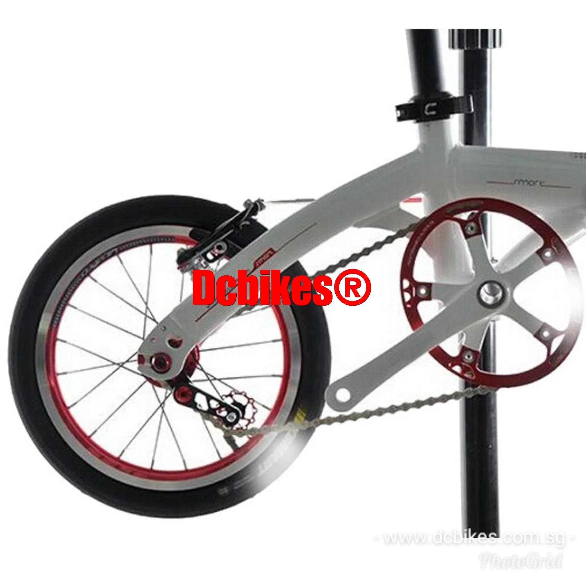 DJ Single Speed MTB Folding Bike Chain Tensioner Adjustable Pulley   Derailleur Jockey Wheel