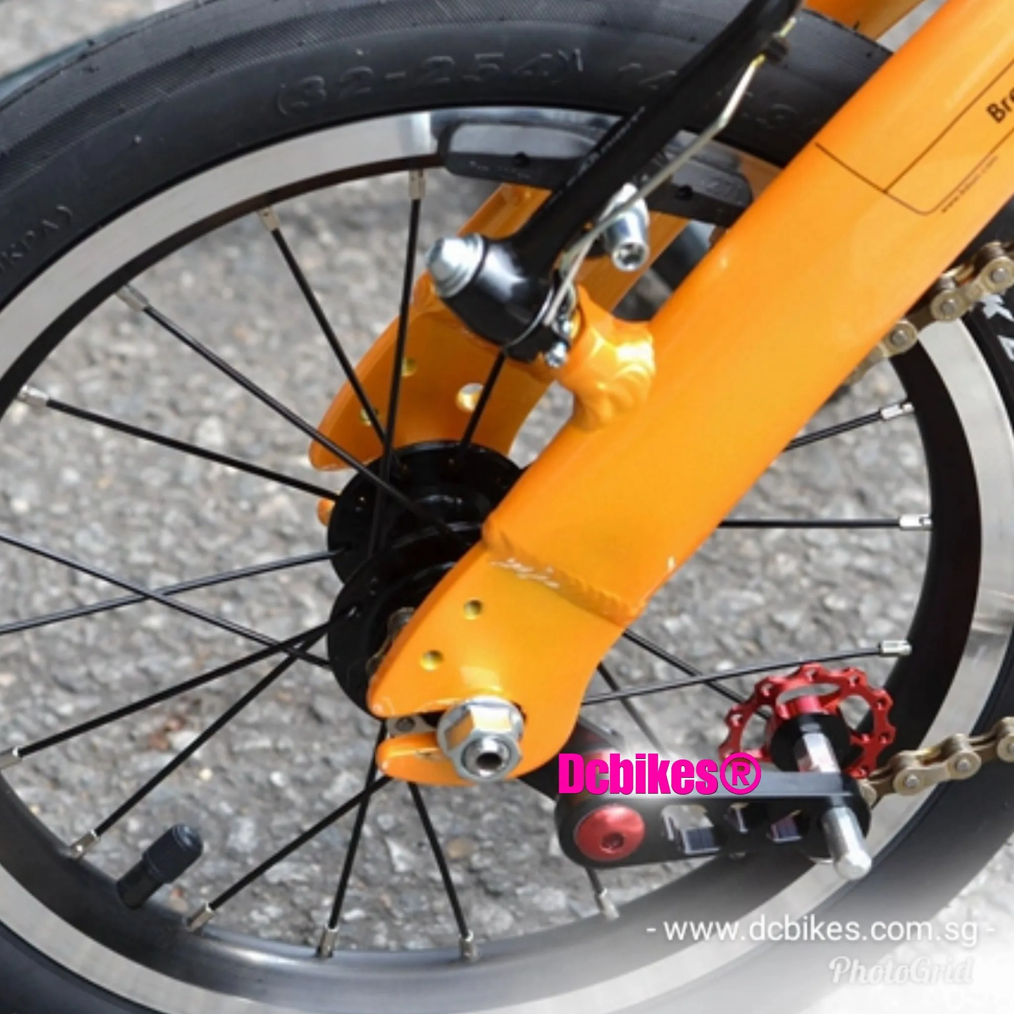 DJ Single Speed MTB Folding Bike Chain Tensioner Adjustable Pulley   Derailleur Jockey Wheel