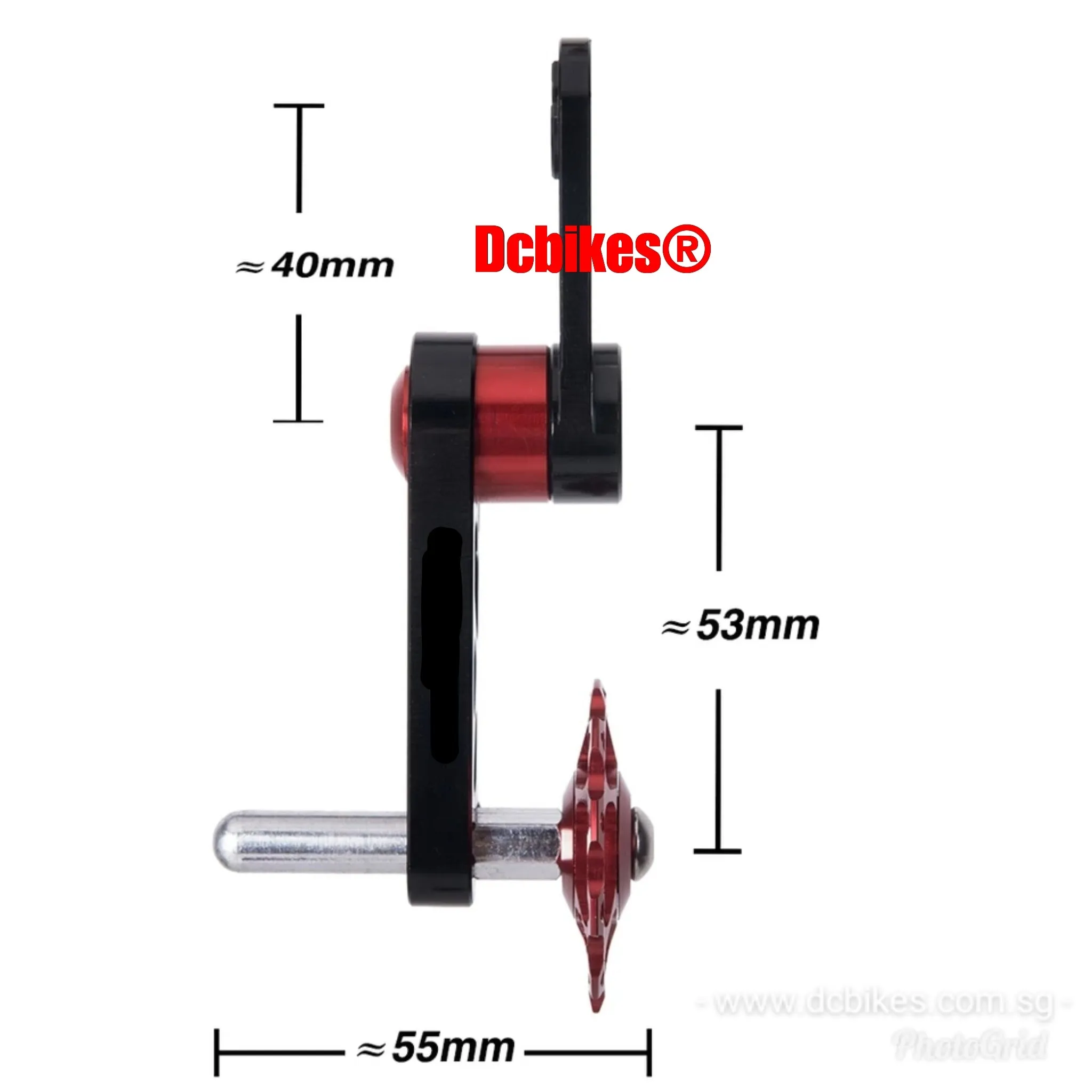 DJ Single Speed MTB Folding Bike Chain Tensioner Adjustable Pulley   Derailleur Jockey Wheel