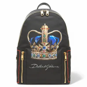 Dolce & Gabbana Crown Embellished Backpack
