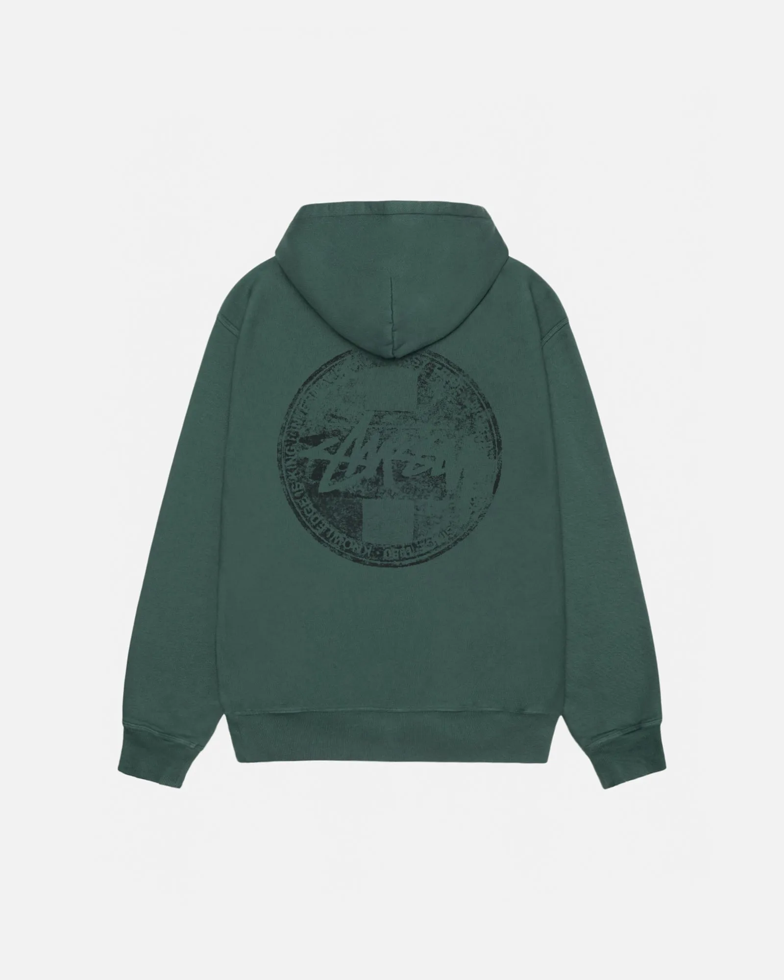 DOT STAMP HOODIE PIGMENT DYED