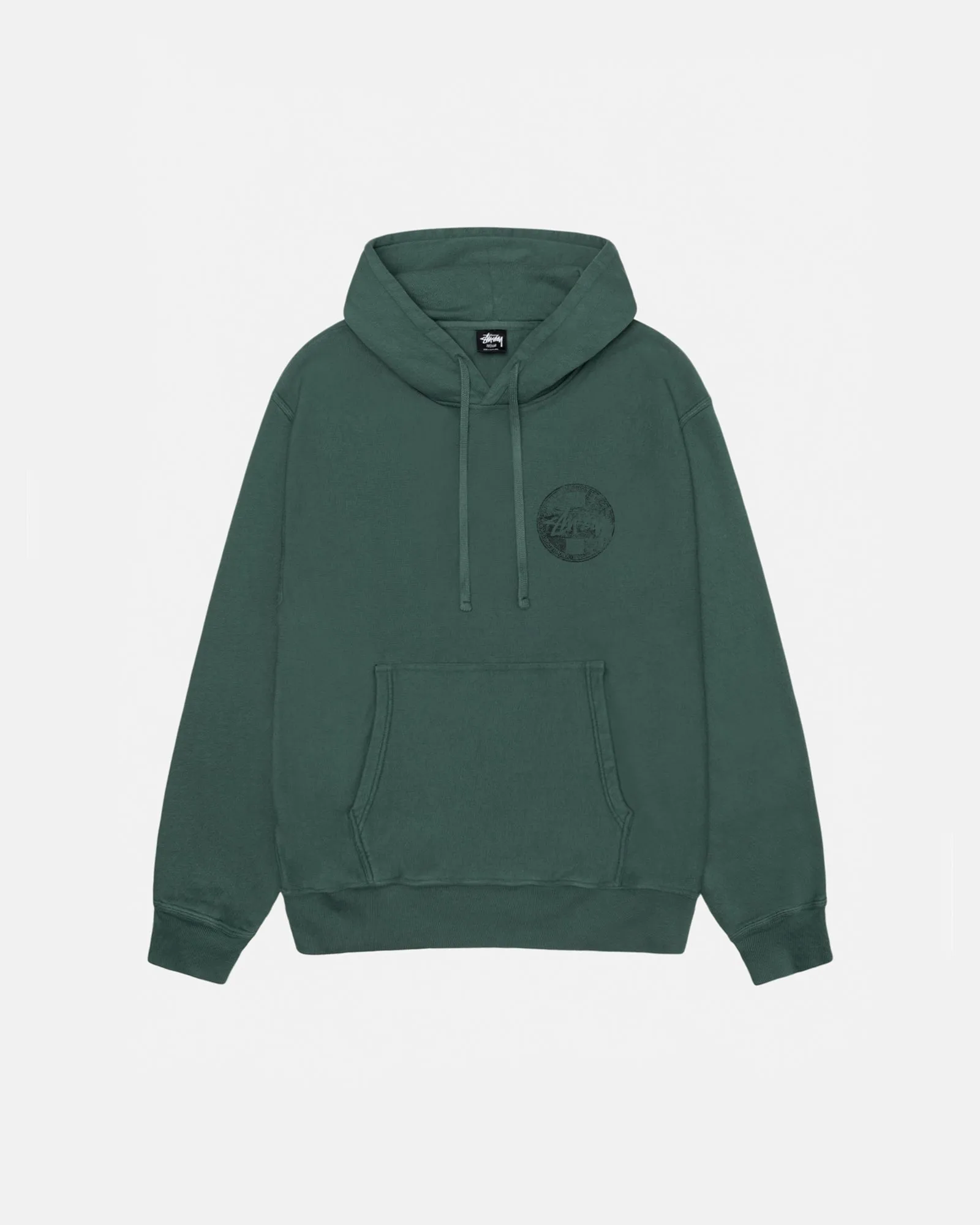 DOT STAMP HOODIE PIGMENT DYED