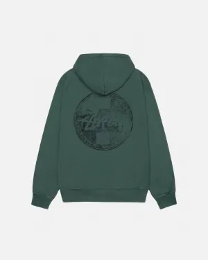 DOT STAMP HOODIE PIGMENT DYED