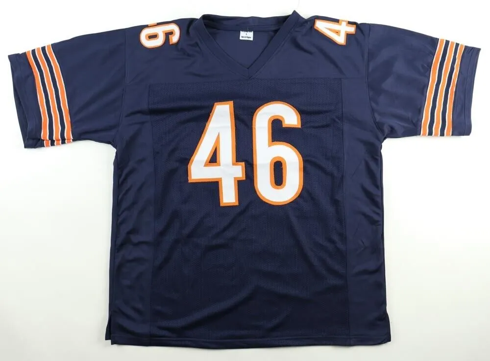Doug Plank Signed Chicago Bears Jersey (Gameday) 1985 "46 Defense" Named for Him