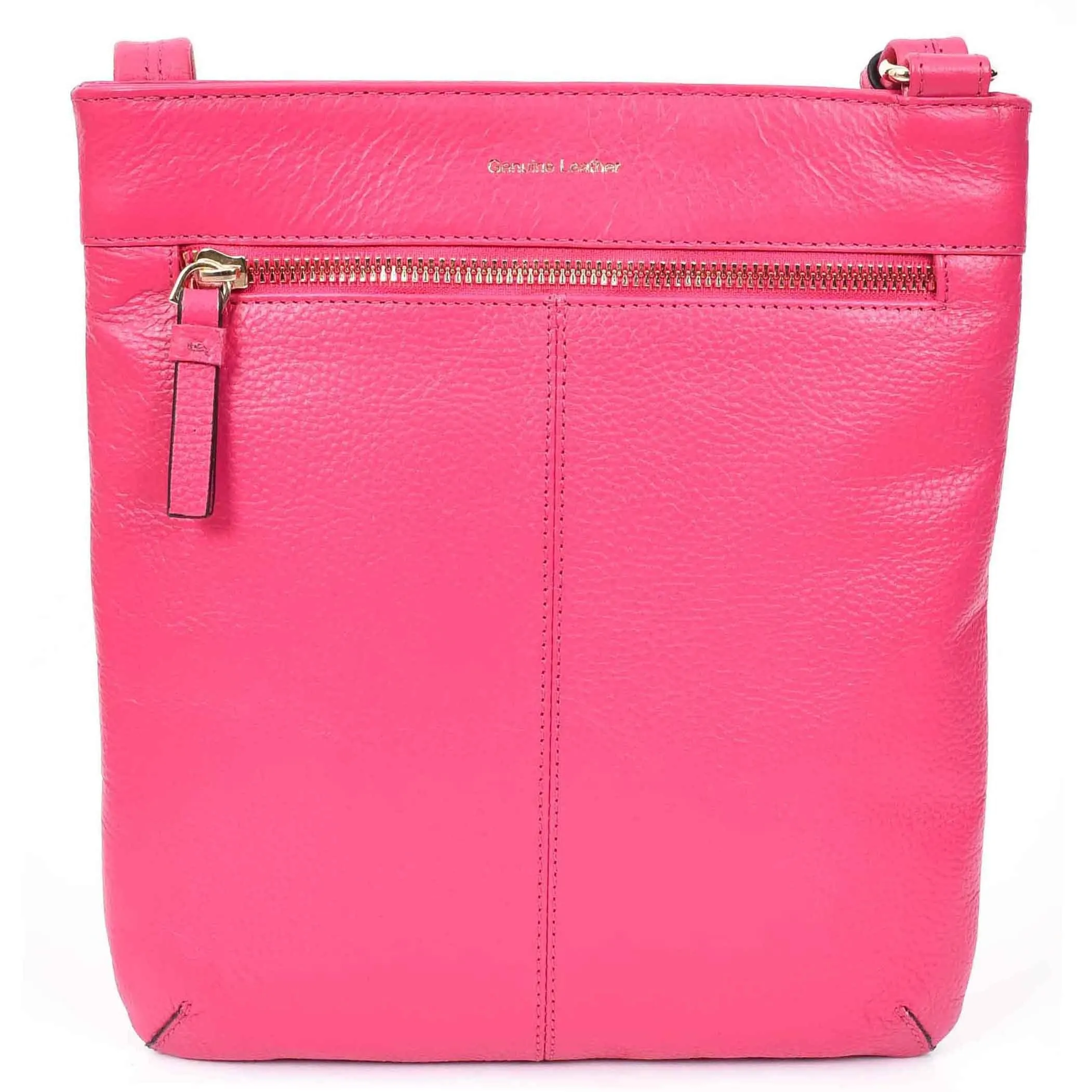 DR686 Ladies Leather Cross Body Sling Bag Pink