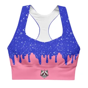 Drip Series - Cotton Candy Nebula - Longline sports bra