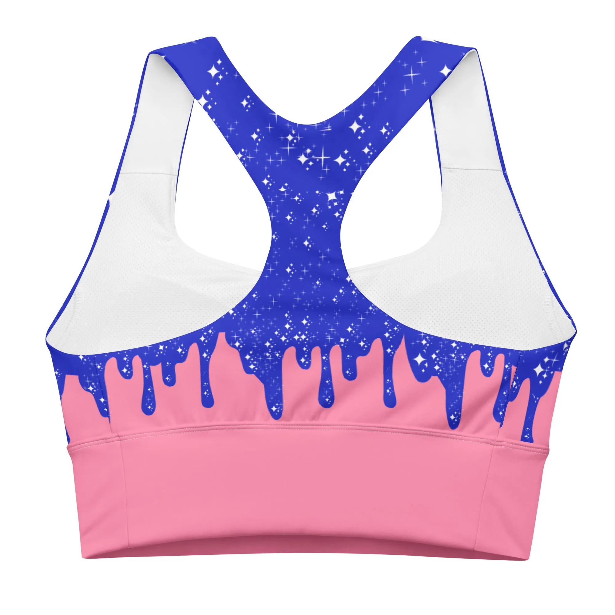 Drip Series - Cotton Candy Nebula - Longline sports bra