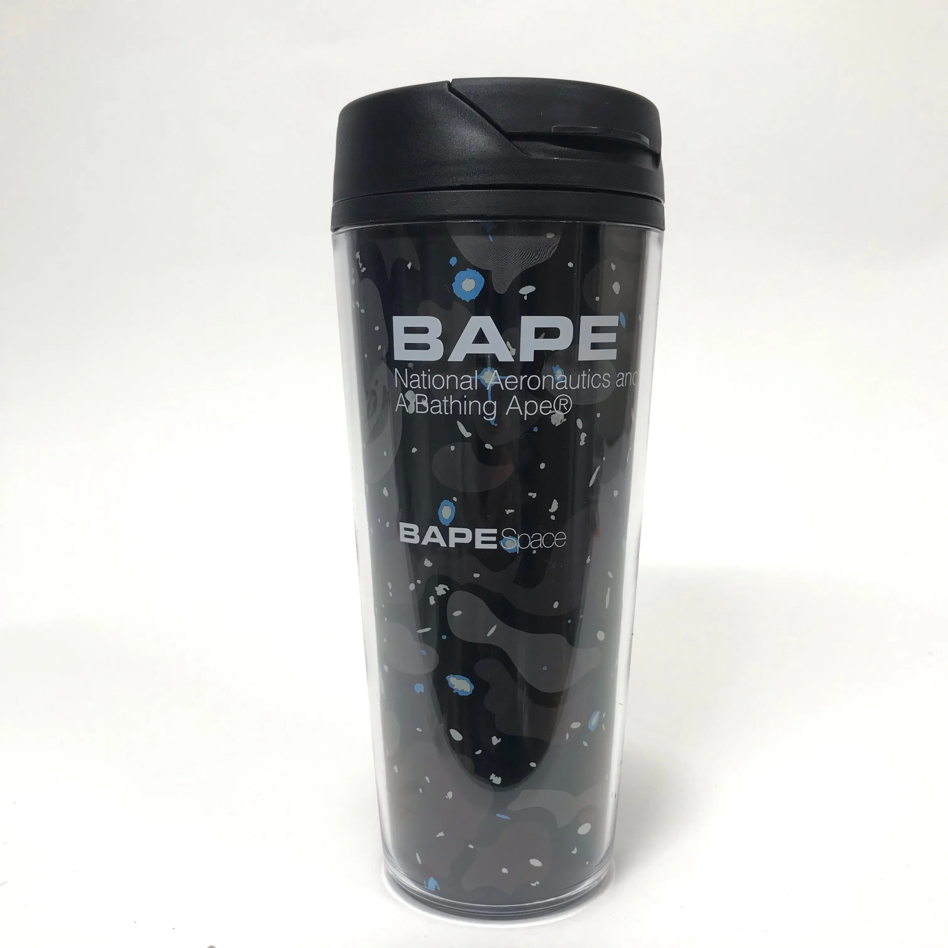 DS! A BATHIN APE BAPE SPACE CAMO TUMBLER Black or White