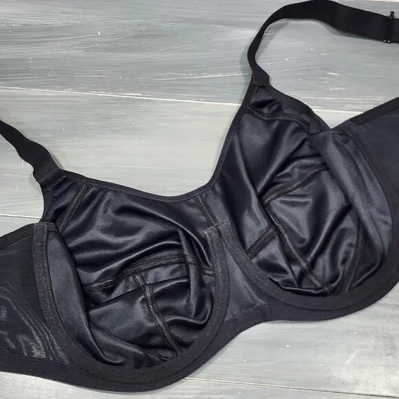 Elomi Energise Sports Bra 42DDD Full Figure Moisture Wicking Underwire EL8041