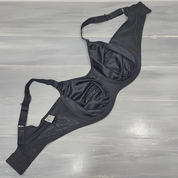 Elomi Energise Sports Bra 42DDD Full Figure Moisture Wicking Underwire EL8041