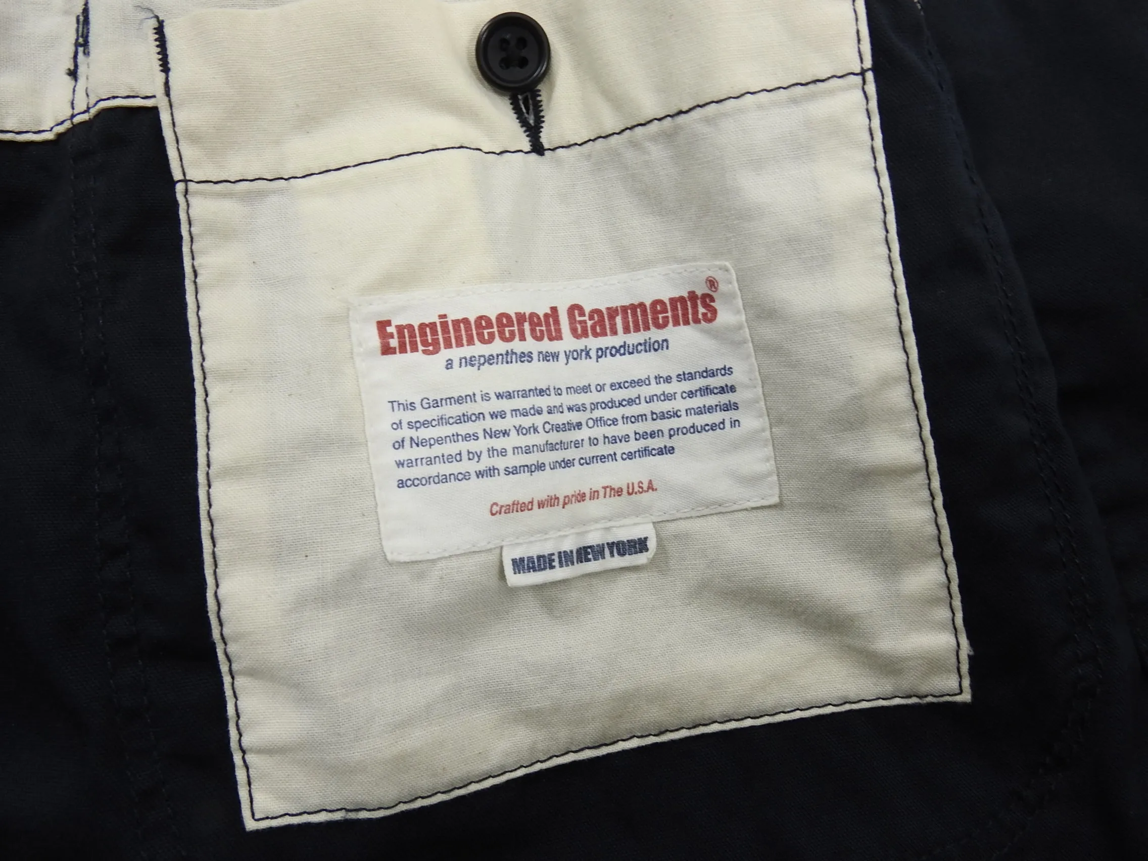 Engineered Garments Dark Navy Twill Bedford Jacket - M