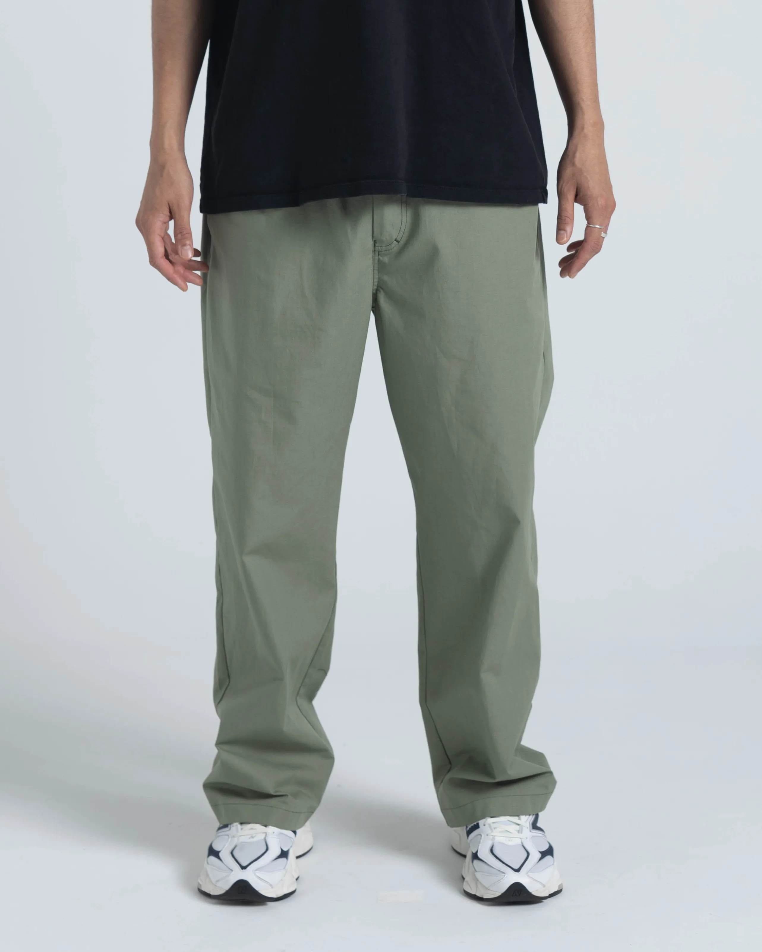 Everyday Pant - Green Cotton Ripstop