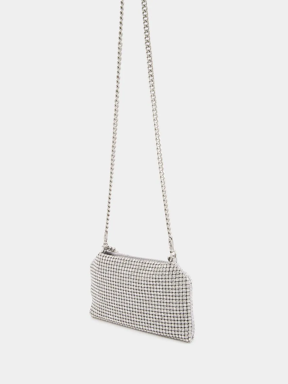 Falabella Crystal Mesh Shoulder Bag