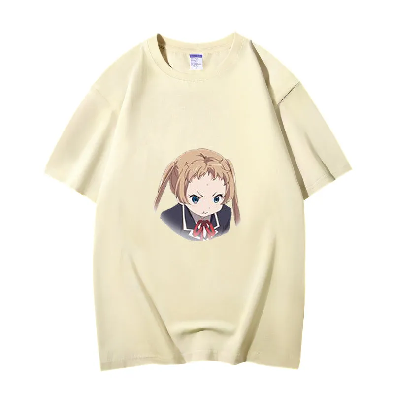 Fashion Anime Chuunibyou demo koi ga shitai Dekomori Sanae 230g GSM Hipster Style Oversized Cotton T-shirt