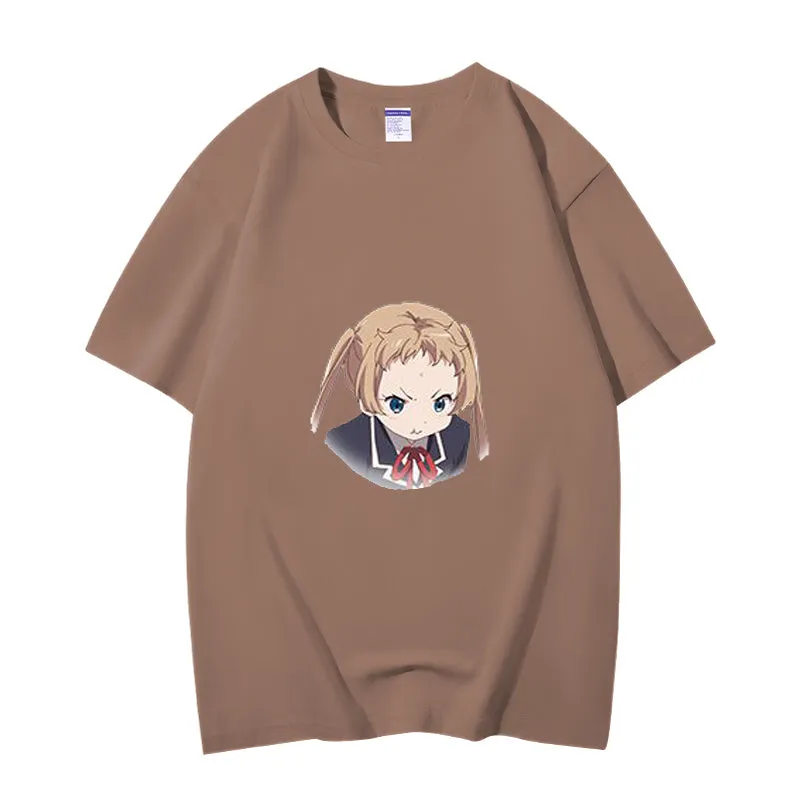 Fashion Anime Chuunibyou demo koi ga shitai Dekomori Sanae 230g GSM Hipster Style Oversized Cotton T-shirt