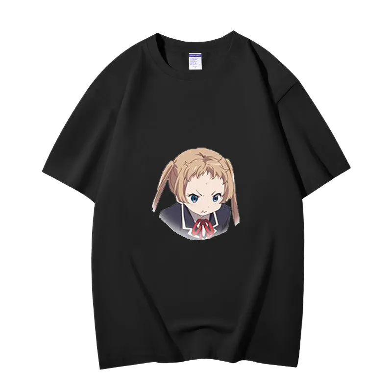 Fashion Anime Chuunibyou demo koi ga shitai Dekomori Sanae 230g GSM Hipster Style Oversized Cotton T-shirt