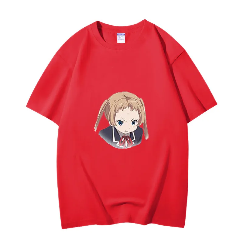 Fashion Anime Chuunibyou demo koi ga shitai Dekomori Sanae 230g GSM Hipster Style Oversized Cotton T-shirt