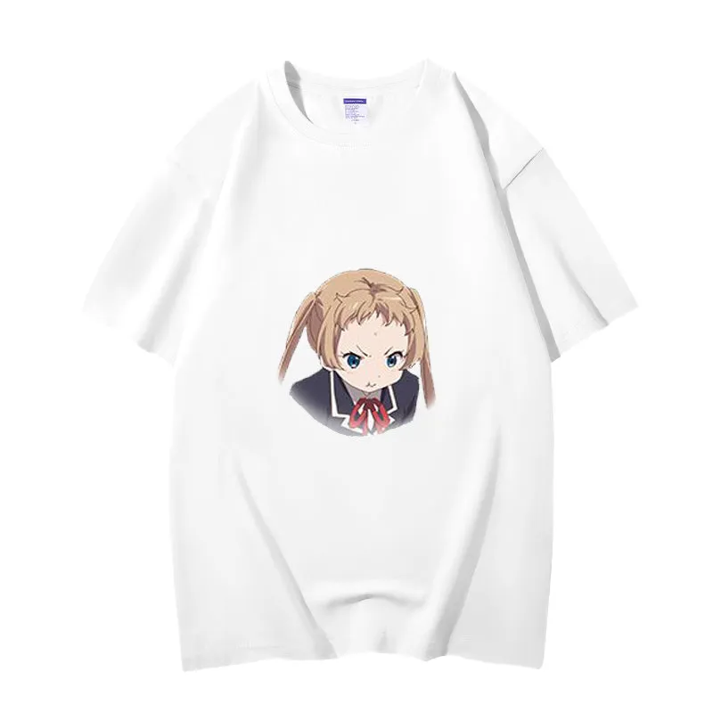Fashion Anime Chuunibyou demo koi ga shitai Dekomori Sanae 230g GSM Hipster Style Oversized Cotton T-shirt