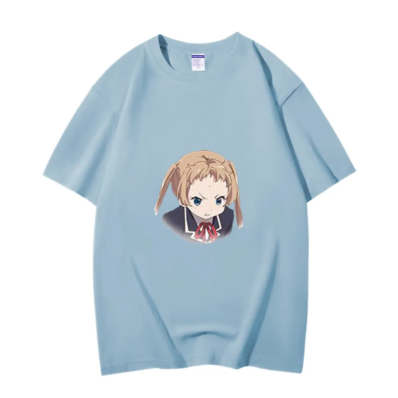 Fashion Anime Chuunibyou demo koi ga shitai Dekomori Sanae 230g GSM Hipster Style Oversized Cotton T-shirt