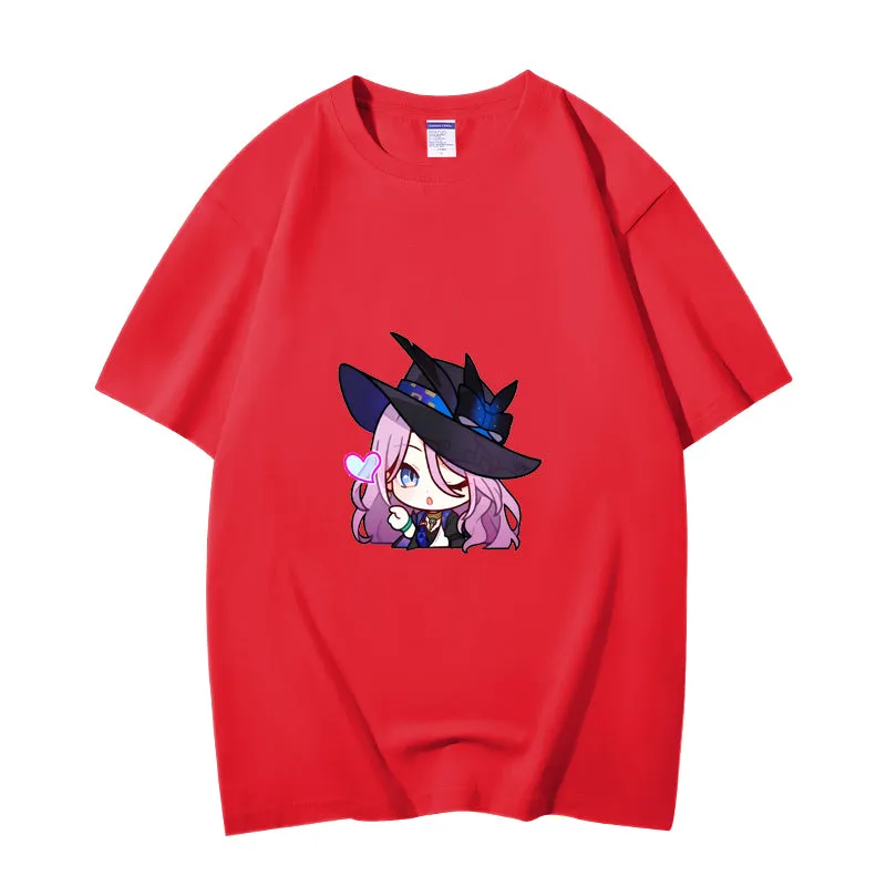 Fashion Anime Honkai: Star Rail Jade 230g GSM Hipster Style Oversized Cotton T-shirt