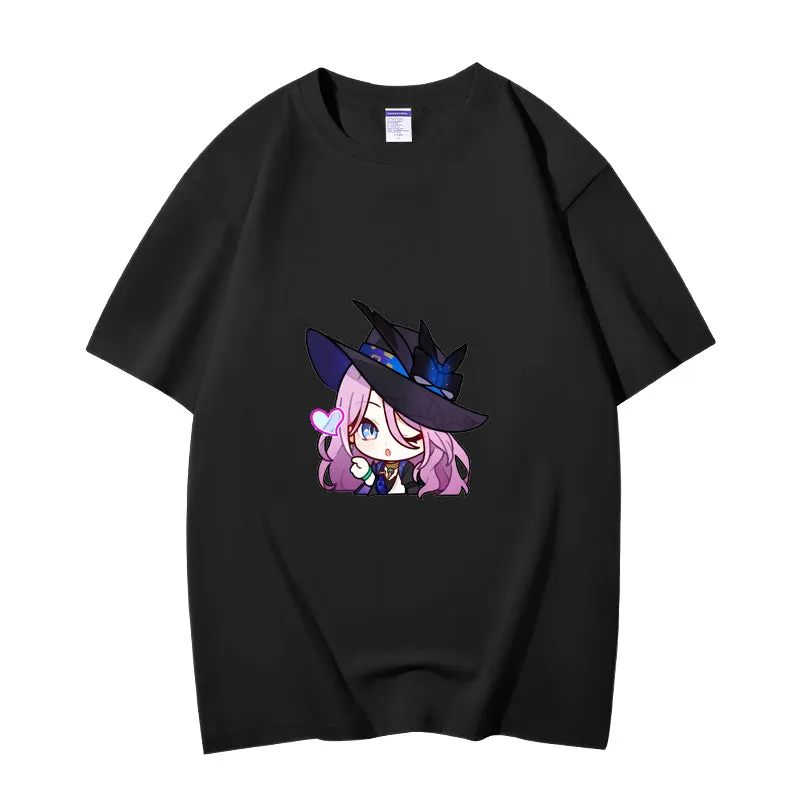 Fashion Anime Honkai: Star Rail Jade 230g GSM Hipster Style Oversized Cotton T-shirt