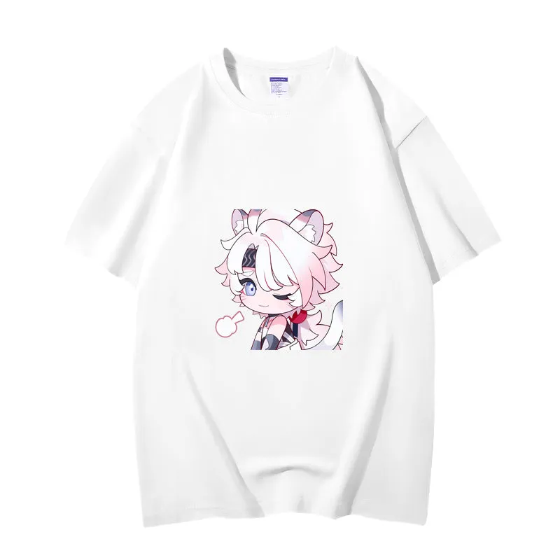 Fashion Anime Wuthering Waves Ling Yang 230g GSM Hipster Style Oversized Cotton T-shirt