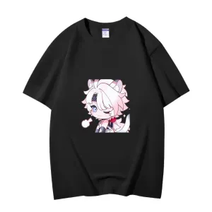 Fashion Anime Wuthering Waves Ling Yang 230g GSM Hipster Style Oversized Cotton T-shirt