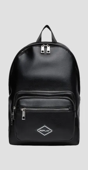 Faux Leather 4 Pocket Backpack