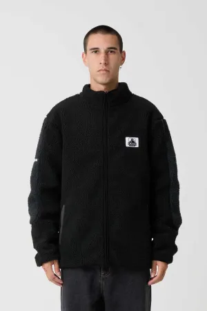 FIRE DICE REVERSIBLE JACKET - BLACK