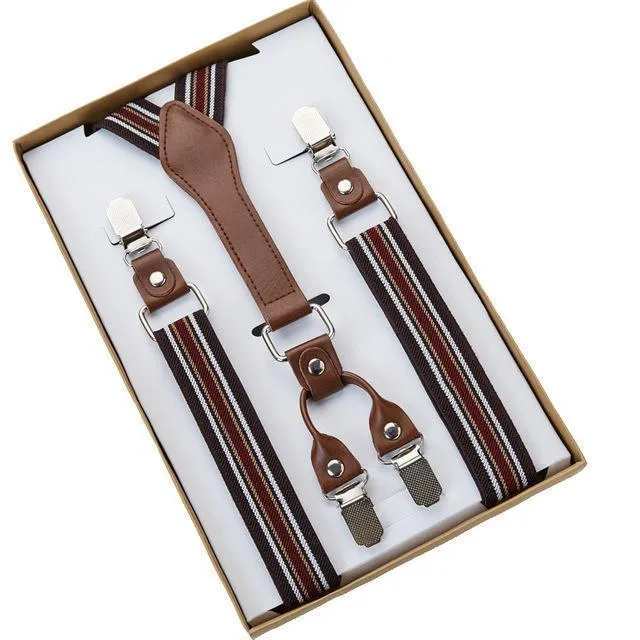 Four (4) Clip Men's Suspenders