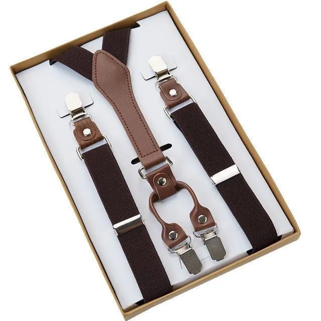 Four (4) Clip Men's Suspenders