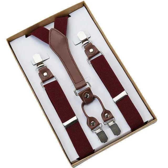 Four (4) Clip Men's Suspenders