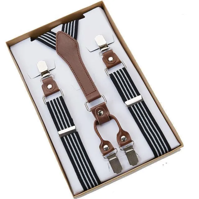 Four (4) Clip Men's Suspenders
