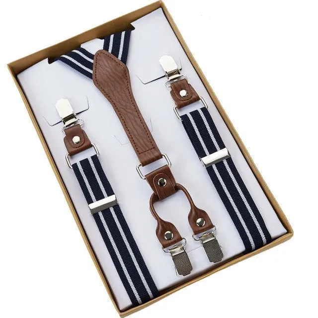 Four (4) Clip Men's Suspenders
