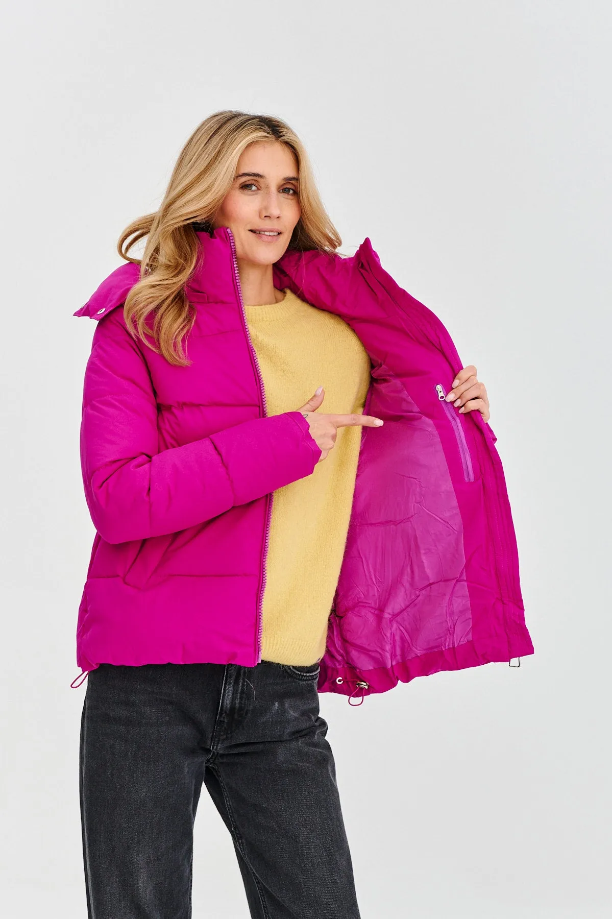 Frosted Magenta Winter Jacket