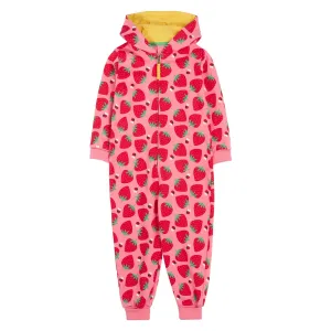 Frugi Big Snugglesuit Strawberry Pals