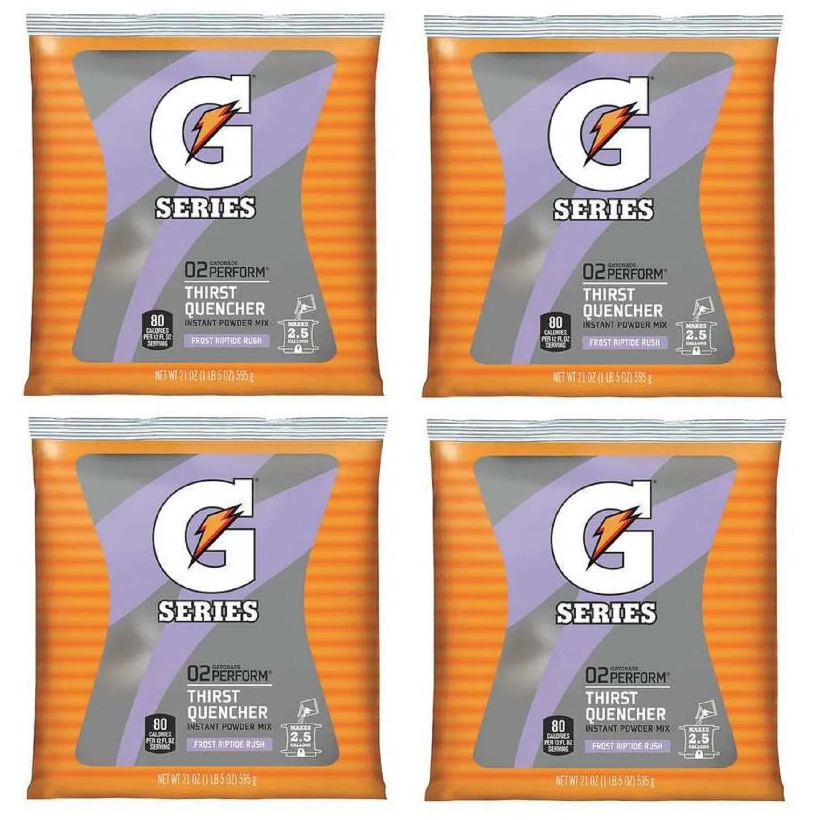 Gatorade 2.5 Gallon Case Riptide Rush (32 Packs) Case Yields 80 Gallons