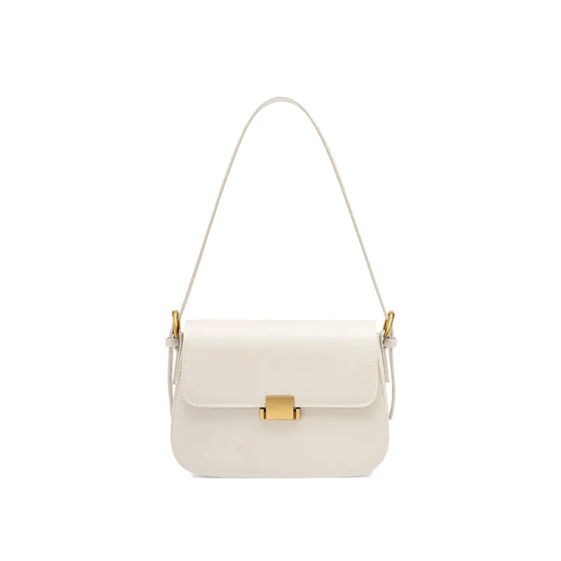 Genuine Leather Minimalist Shoulder Bag
