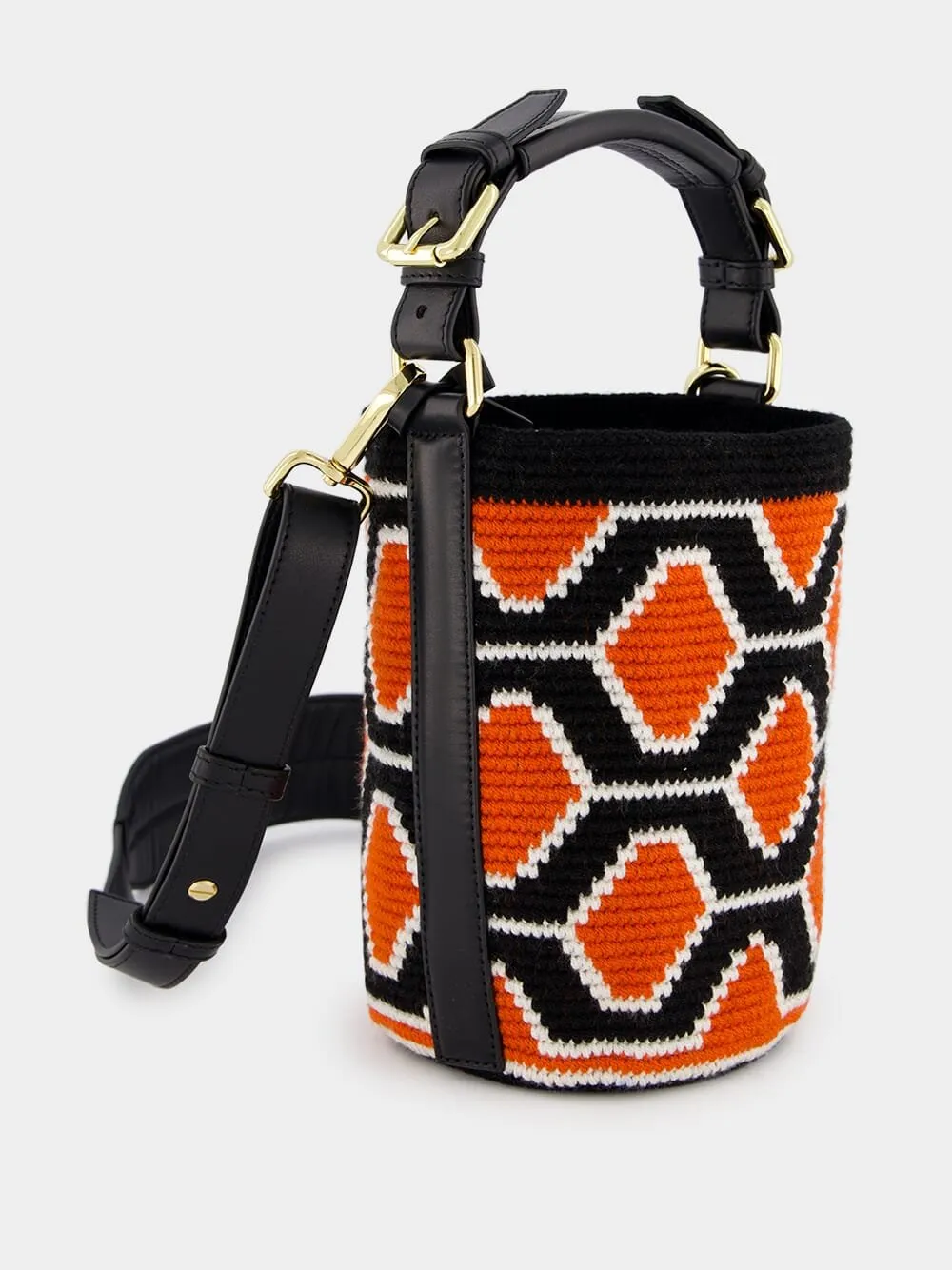 Geometric Cylinder Small Bag