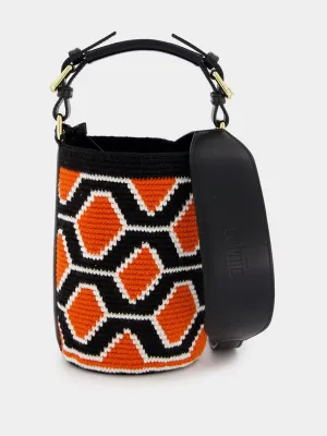 Geometric Cylinder Small Bag
