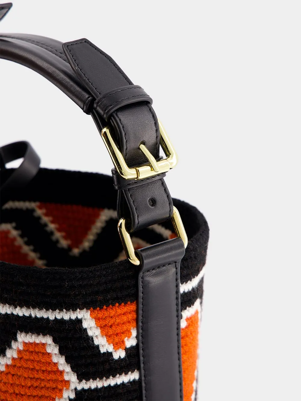 Geometric Cylinder Small Bag