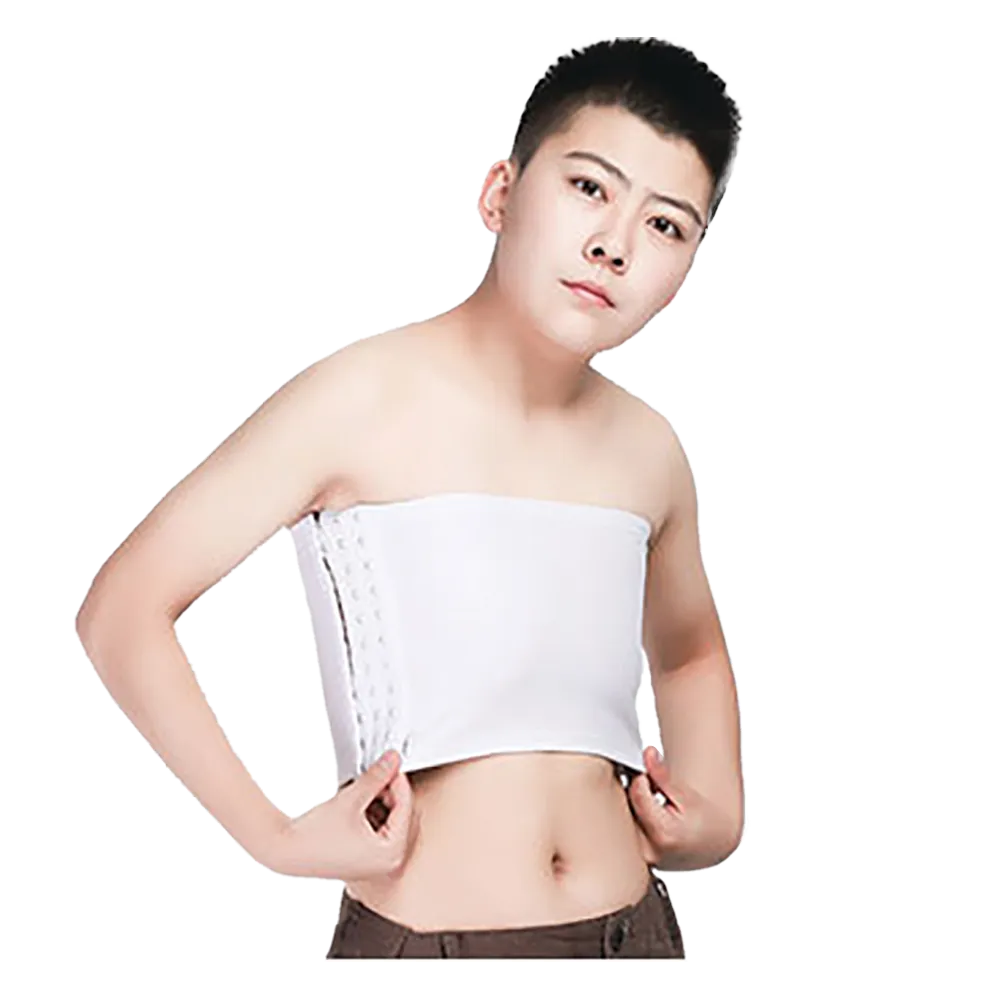 GF Strapless Chest Binder - White 3XL