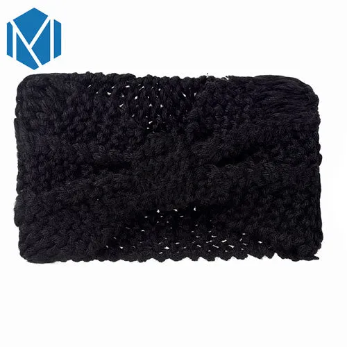 Girls Soft Knitted Fabric Headband Female Wool Winter Warm Turban Hair Accessories for Women Crochet Head Wrap Stretch Headdress