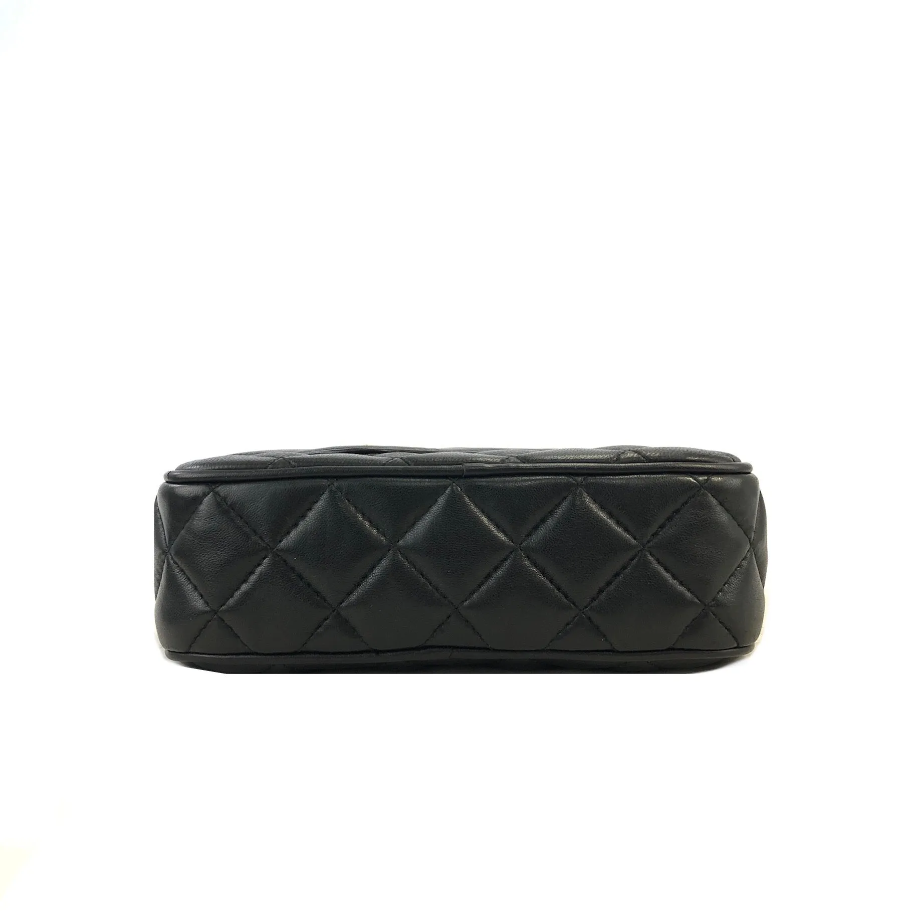 GIVENCHY Logo Quilted Tassel Leather Chain Shoulder bag Black Vintage Old ahvesn