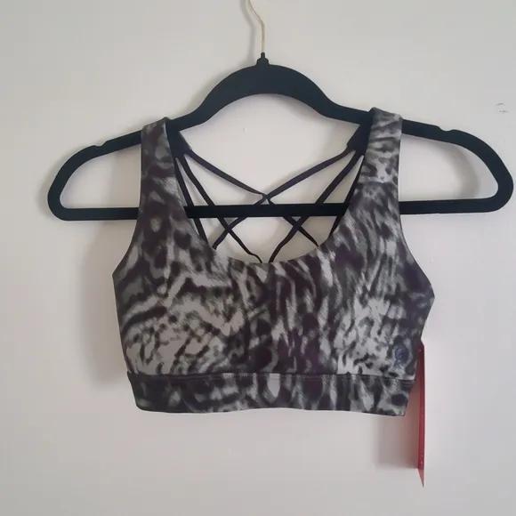 Good American Wild Night Sports Bra w/ Strappy Back Size XS