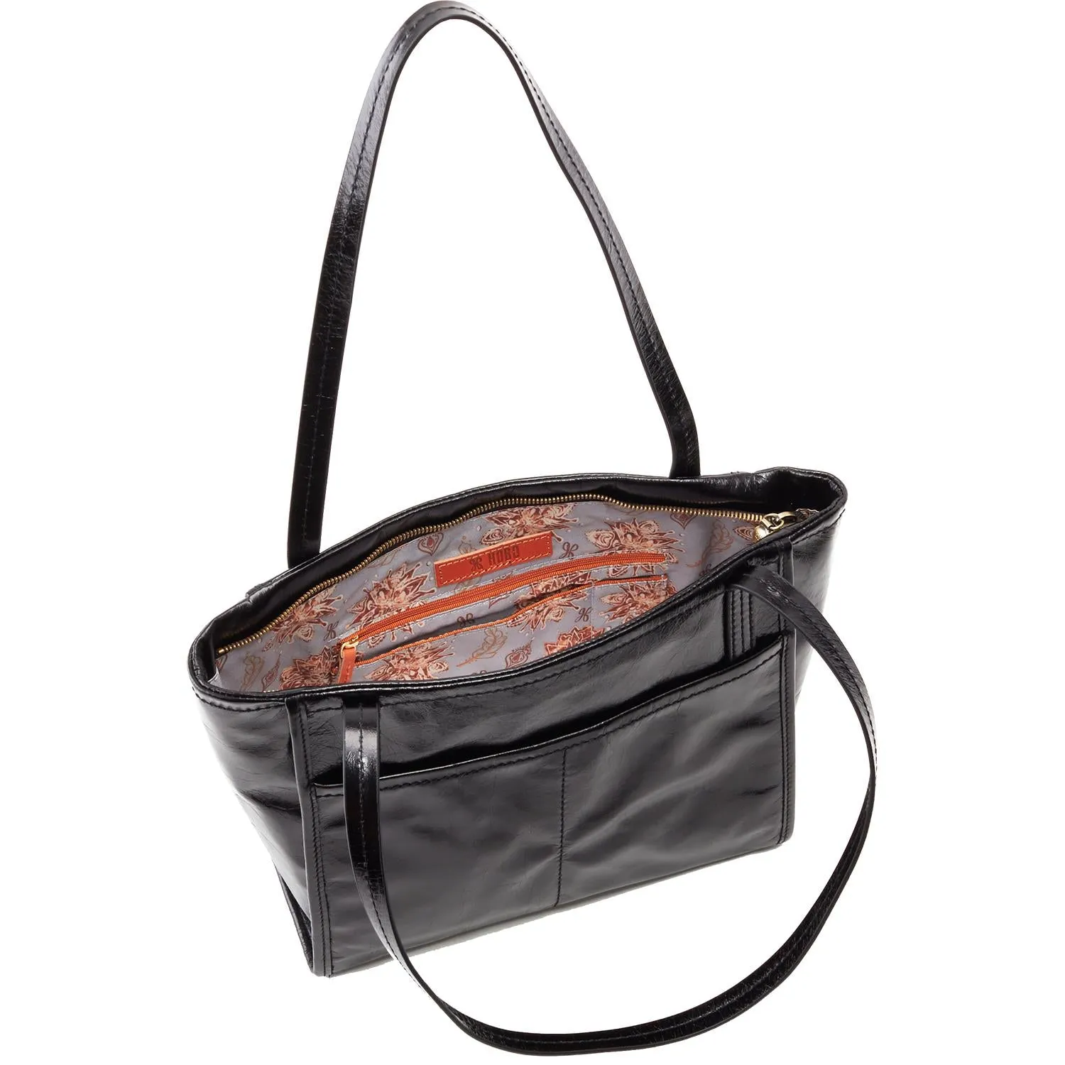 Hobo Chance Satchel Black Vintage Hide Leather