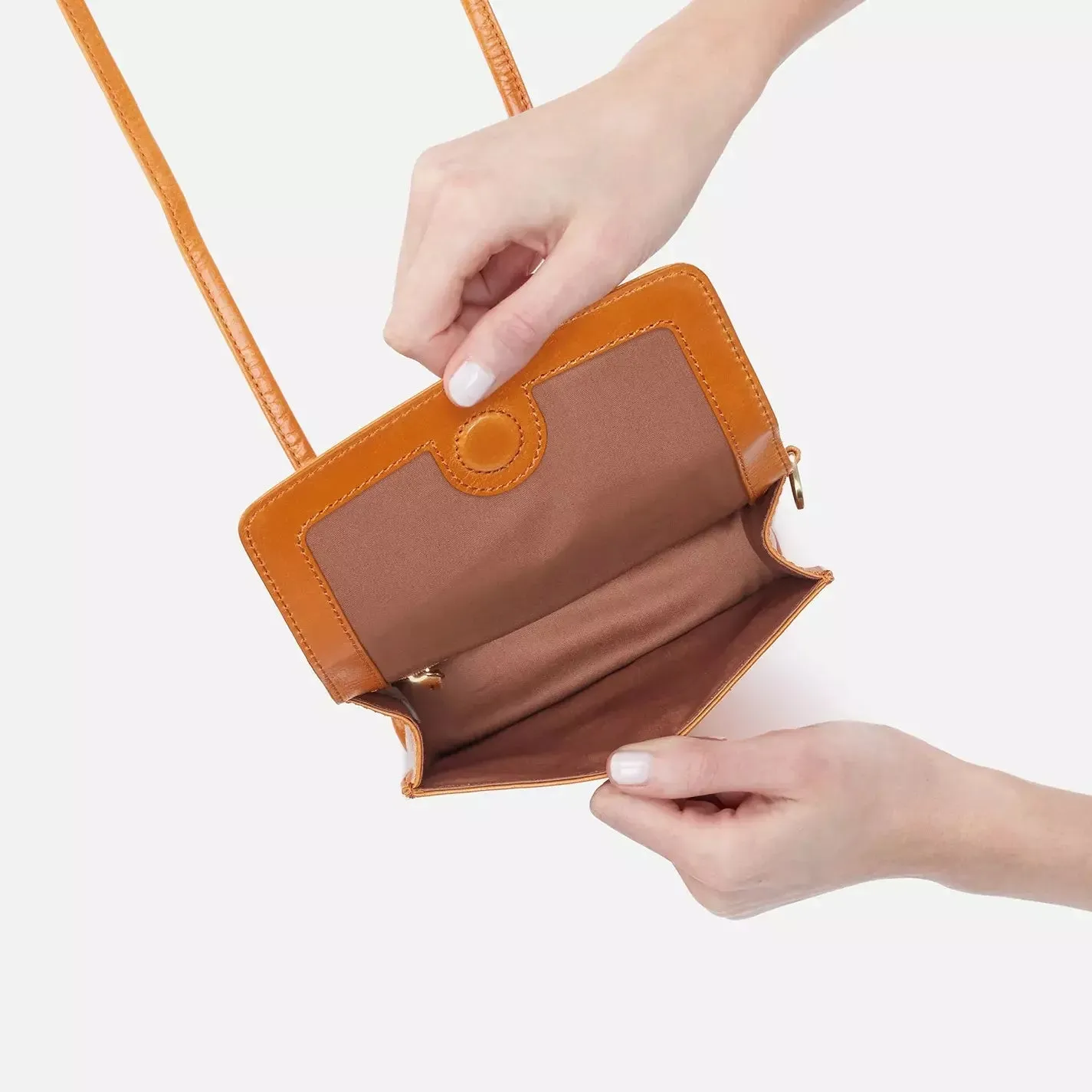 HOBO- Jill Wallet Crossbody Warm Amber